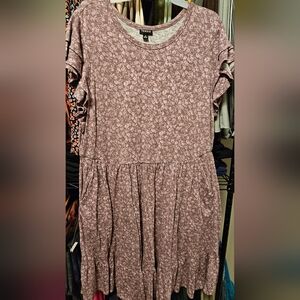 EUC Torrid Mauve Floral Dress Sz 2